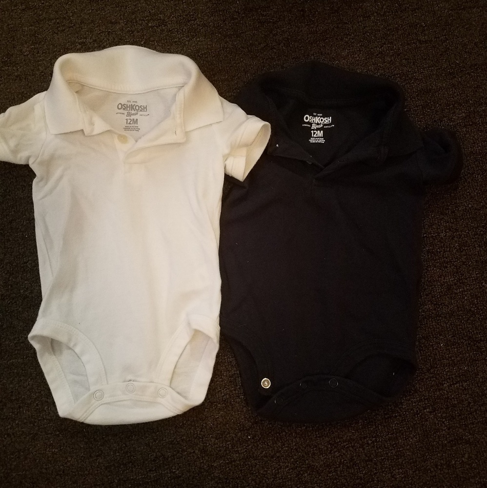 2 osh kosh collar onsies